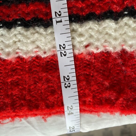 Zara Fancy Collection Red Cream and Black Striped Sweater - Picture 12 of 12